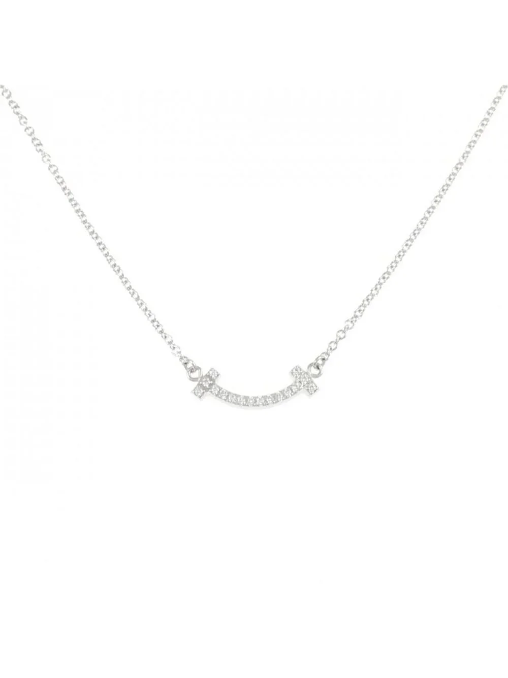Tiffany & Co T Smile Mini Necklace